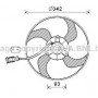 PE7557 AVA QUALITY COOLING Вентилятор охолодження двигуна