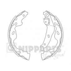 J3502082 NIPPARTS Комплект гальмівних колодок