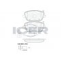 181597-701 ICER КомплеК т гальмівних колодок, дискове гальмо