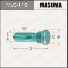 MLS116 MASUMA Шпилька колеса