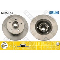 6025873 GIRLING Гальмівний диск