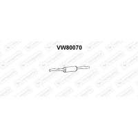 VW80070 VENEPORTE Предглушник вихлопних газів