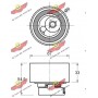 Натяжний ролик ремінь ГРМ AUTOKIT 03.80990