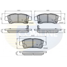 CBP31133 COMLINE Комплект гальмівних колодок дисковий гальм