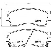 8DB 355 028-041 HELLA Комплект гальмівних колодок дисковий гальм