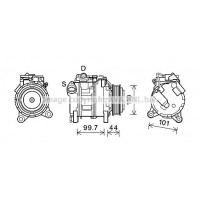 BWAK493 AVA QUALITY COOLING Компресор кондиціонера