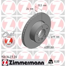 150.3427.20 ZIMMERMANN Гальмівний диск