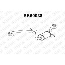 SK60038 VENEPORTE Середній глушник вихлопних газів