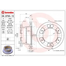 09.9763.10 BREMBO Гальмівний диск
