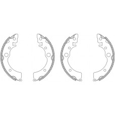 MSK094 MINTEX Комплект гальмівних колодок