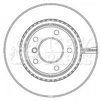 KBD4467 KEY PARTS Гальмівний диск