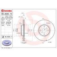 09.A535.11 BREMBO Гальмівний диск