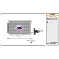 43398 AHE Конденсатор кондиціонера