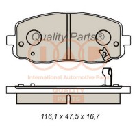 704-07049 IAP QUALITY PARTS Комплект гальмівних колодок дисковий гальм