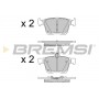 BP3518 BREMSI Комплект гальмівних колодок дисковий гальм