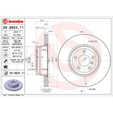 09.9924.11 BREMBO Гальмівний диск