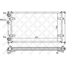 10-25108-SX STELLOX Радіатор охолодження двигуна