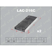 LAC-216C LYNXauto Фільтр повітря у внутрішньому просторі