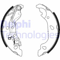 LS1859 DELPHI Комплект гальмівних колодок
