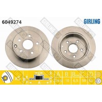 6049274 GIRLING Гальмівний диск