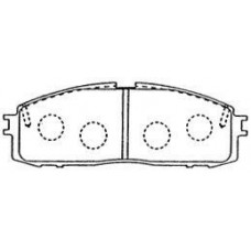 A2N080 AISIN Комплект гальмівних колодок дисковий гальм