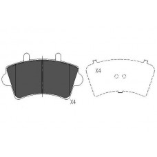 KBP-6563 KAVO PARTS Комплект гальмівних колодок дисковий гальм