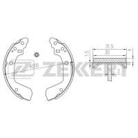 BK-4151 ZEKKERT Комплект гальмівних колодок