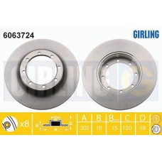 6063724 GIRLING Гальмівний диск