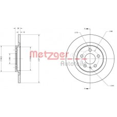 6110352 METZGER Гальмівний диск