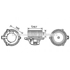 KA8250 AVA QUALITY COOLING Вентилятор салону