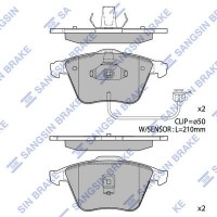 SP1705 Hi-Q Комплект гальмівних колодок дисковий гальм