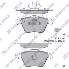 SP1705 Hi-Q Комплект гальмівних колодок дисковий гальм