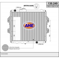 130.249 AHE Радіатор охолодження двигуна
