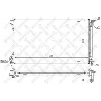 10-25012-SX STELLOX Радіатор охолодження двигуна