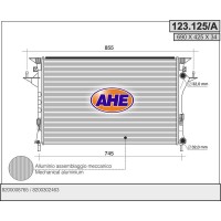 123.125/A AHE Радіатор охолодження двигуна