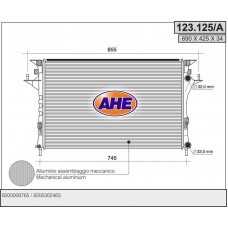 123.125/A AHE Радіатор охолодження двигуна