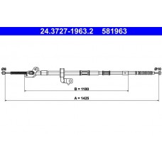 24.3727-1963.2 ATE Тросик, cтояночный тормоз