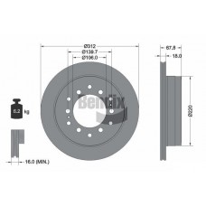 BDS1289 BENDIX Braking Гальмівний диск