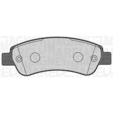 363916060191 MAGNETI MARELLI Комплект гальмівних колодок дисковий гальм