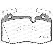 BPA1374.00 OPEN PARTS Комплект гальмівних колодок дисковий гальм