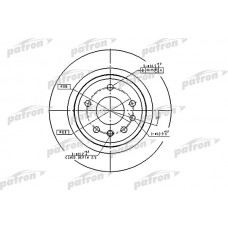 PBD2714 PATRON Гальмівний диск