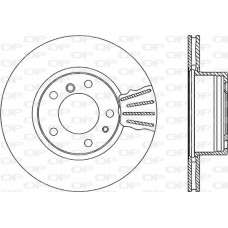 BDA1087.20 OPEN PARTS Гальмівний диск