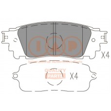 704-17220 IAP QUALITY PARTS КомплеК т гальмівних колодок, дискове гальмо