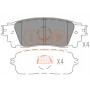 704-17220 IAP QUALITY PARTS КомплеК т гальмівних колодок, дискове гальмо