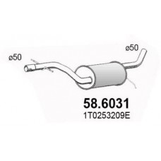 58.6031 ASSO Середній глушник вихлопних газів