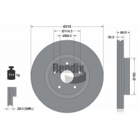 BDS1898 BENDIX Braking Гальмівний диск