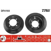 DF4193 TRW Гальмівний диск