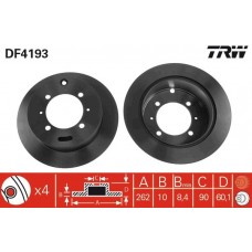 DF4193 TRW Гальмівний диск