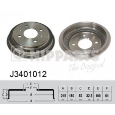 J3401012 NIPPARTS Гальмівний барабан
