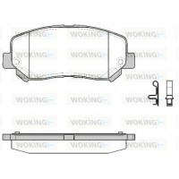 P14133.22 WOKING Комплект гальмівних колодок дисковий гальм